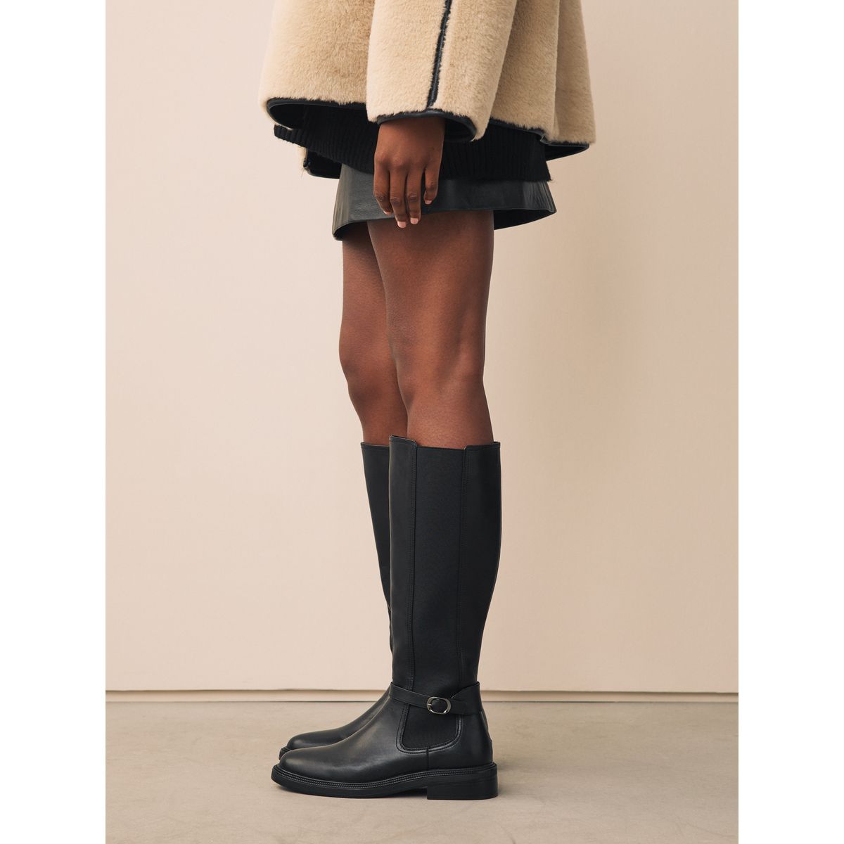 Bottes cavalières à boucle forever comfort® noir, NEXT