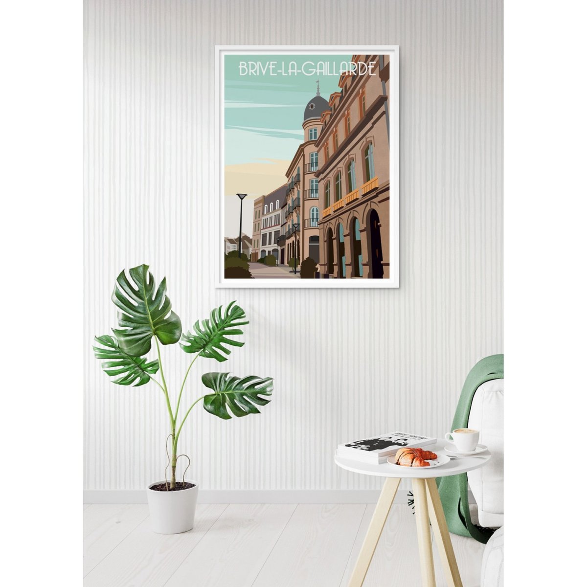 Affiche ville Brive-la-Gaillarde blanc, L'AFFICHERIE
