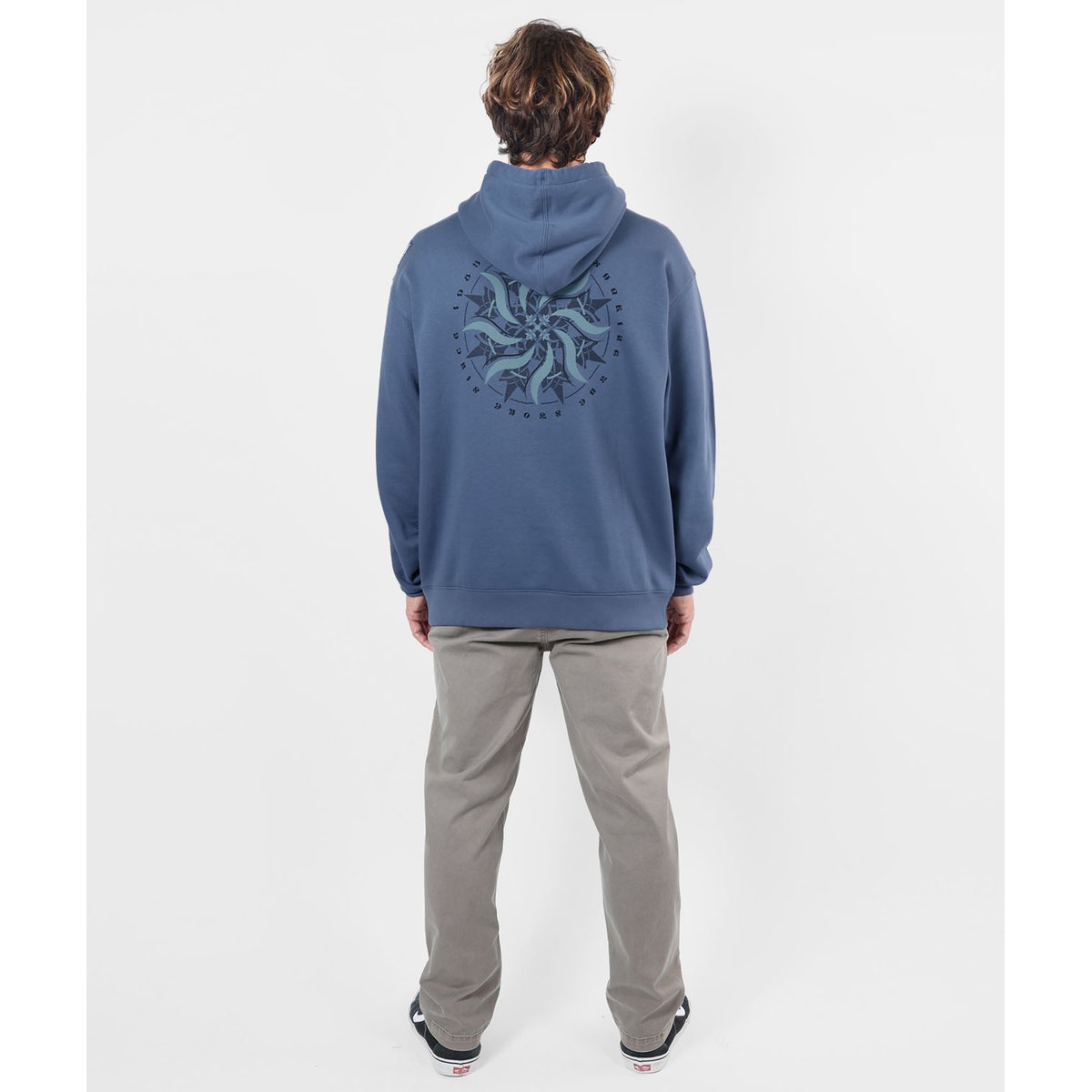 Sweat à capuche SHURIKEN vintage indigo, OXBOW