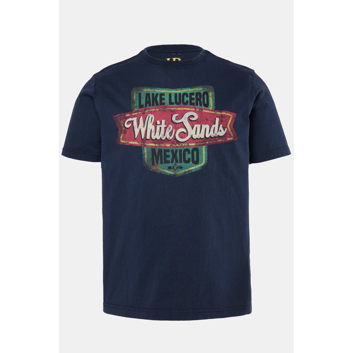 T-shirt à manches courtes et imprimé sur bleu marine, JP1880