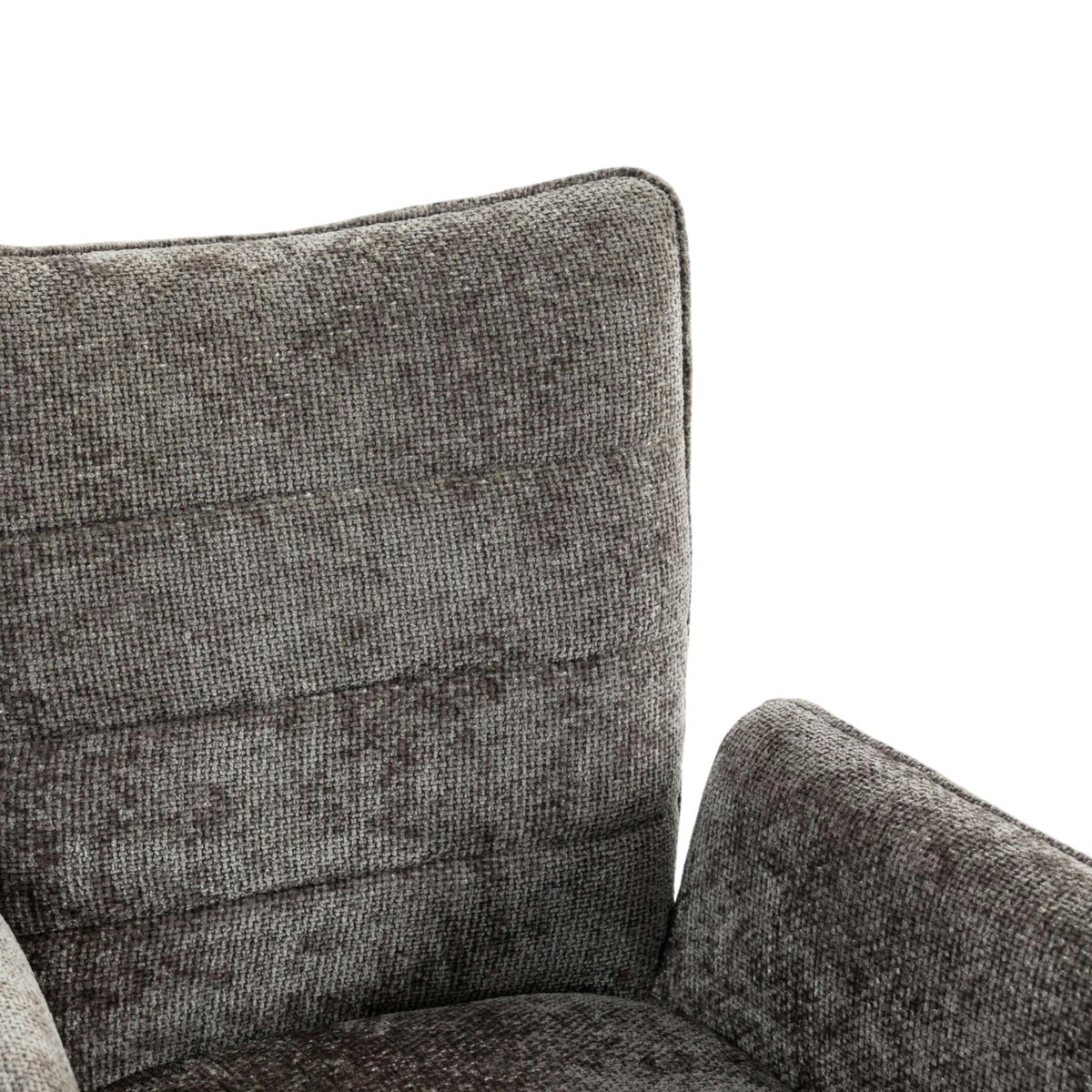 Fauteuil de table en tissu texturé (lot de 2) RIVANO anthracite, PIER IMPORT