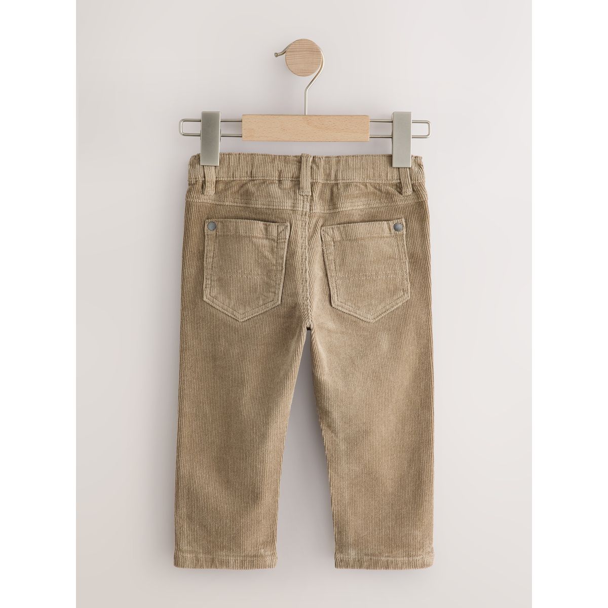 Pantalon en velours côtelé, lot de 2 bleu marine/grège, NEXT