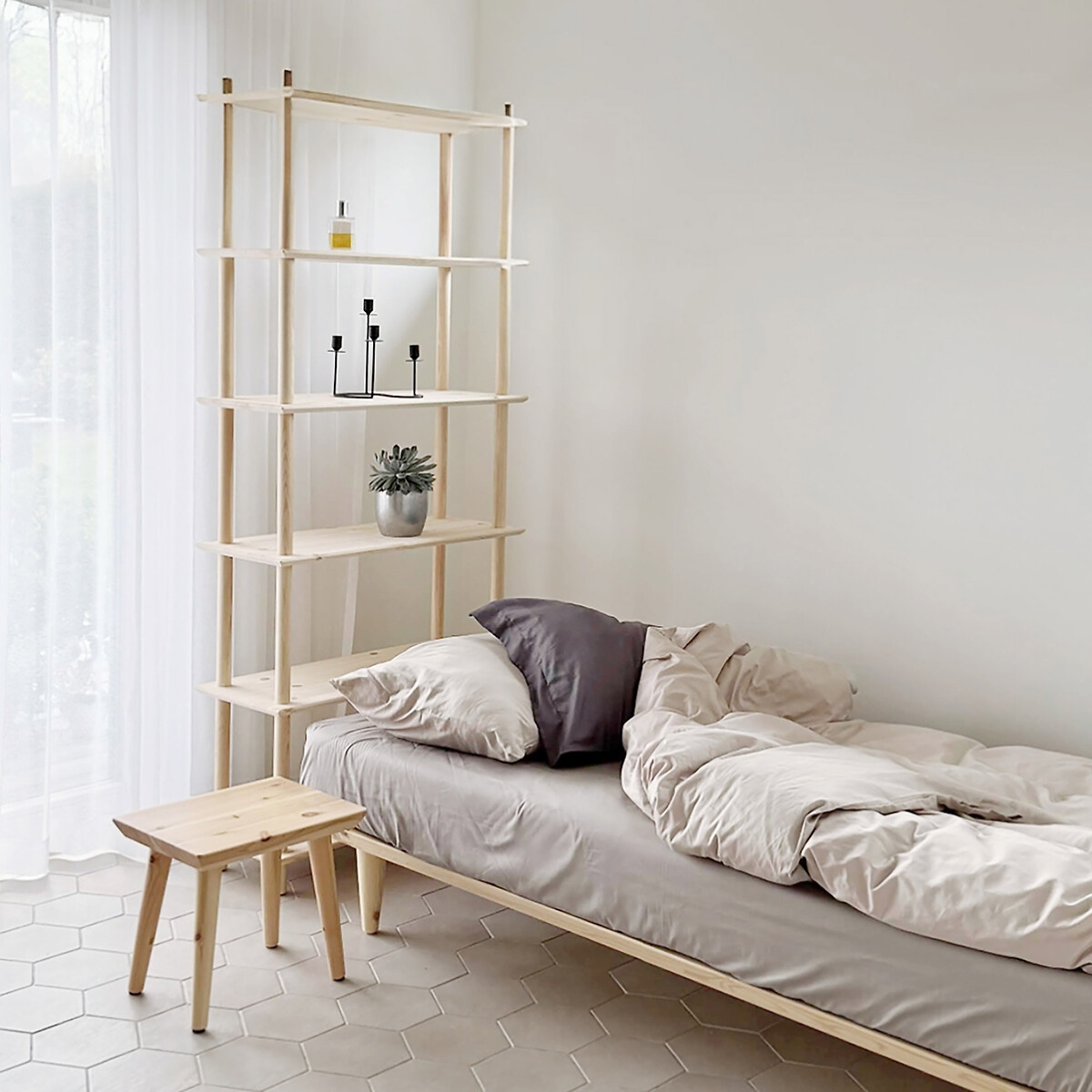 Etagère Elégance - 185X80 bois clair, EUROPE & NATURE