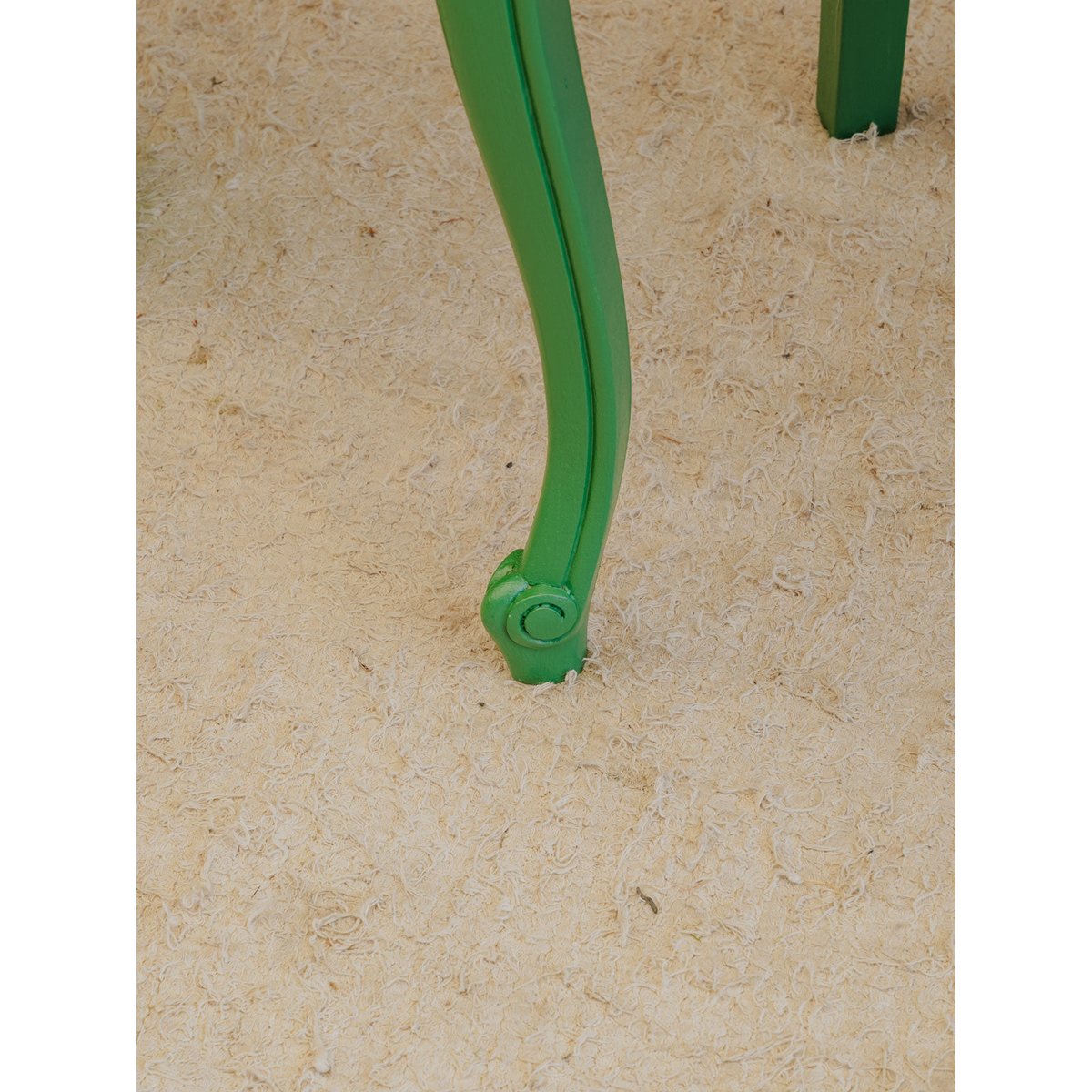 Paire de chaises en bois vert Claude N°1654 - Bon état vert, DEBONGOUT