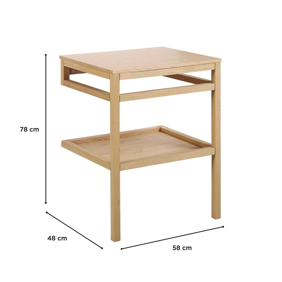 Meuble simple vasque chêne HOPP bois, MOB IN