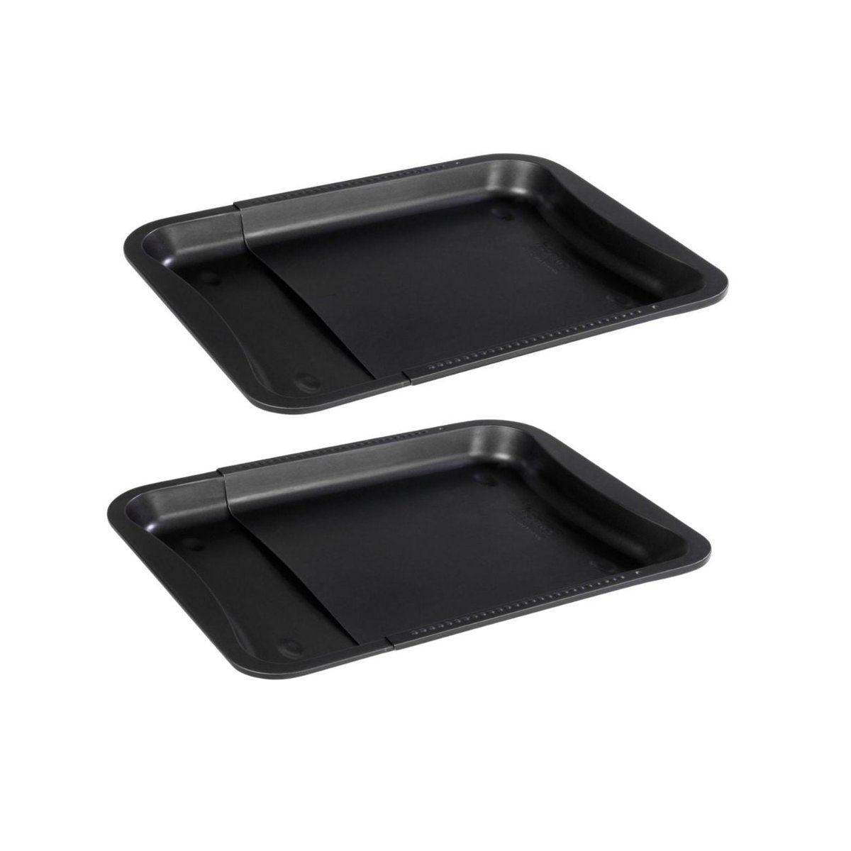 Lot de 2 moules à gâteaux 35-52/32/3 cm Black mettallic Black noir, ZENKER