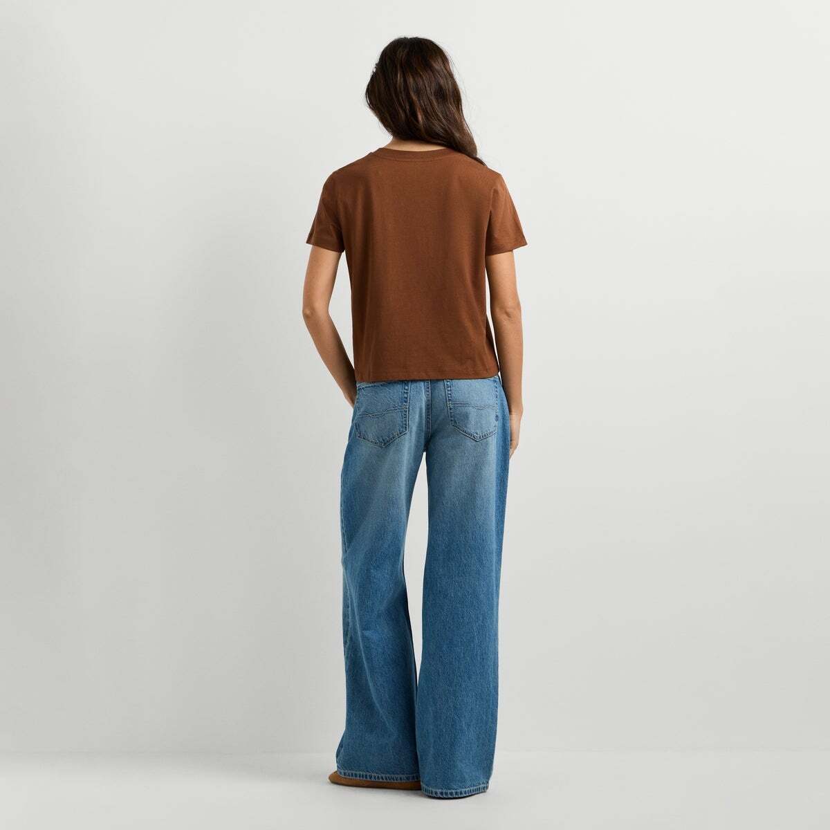 T-Shirt Avec Texte Imprimé brun cappuccino, PEPE JEANS