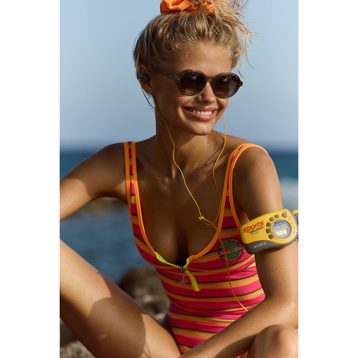 Maillot 1 piece Smak - FUNSTRIPE rose, BANANA MOON