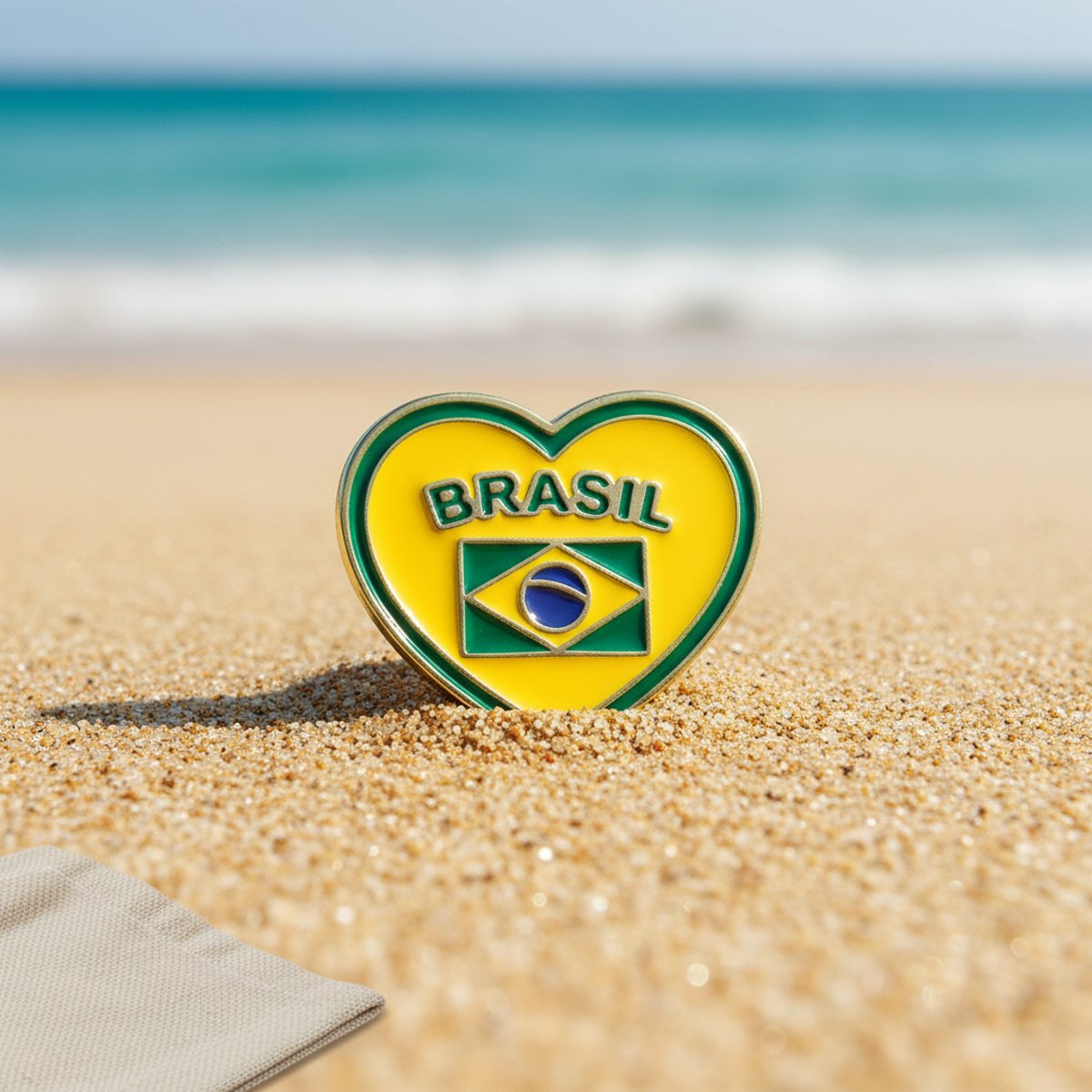 Pins CORACAO BRASIL - Jaune jaune, CACATOES