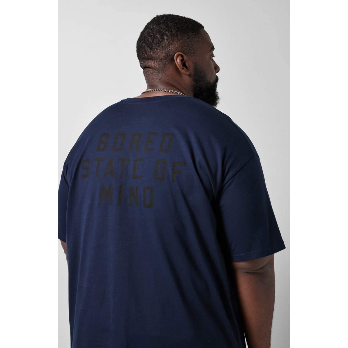 T-shirt oversize marine, STHUGE
