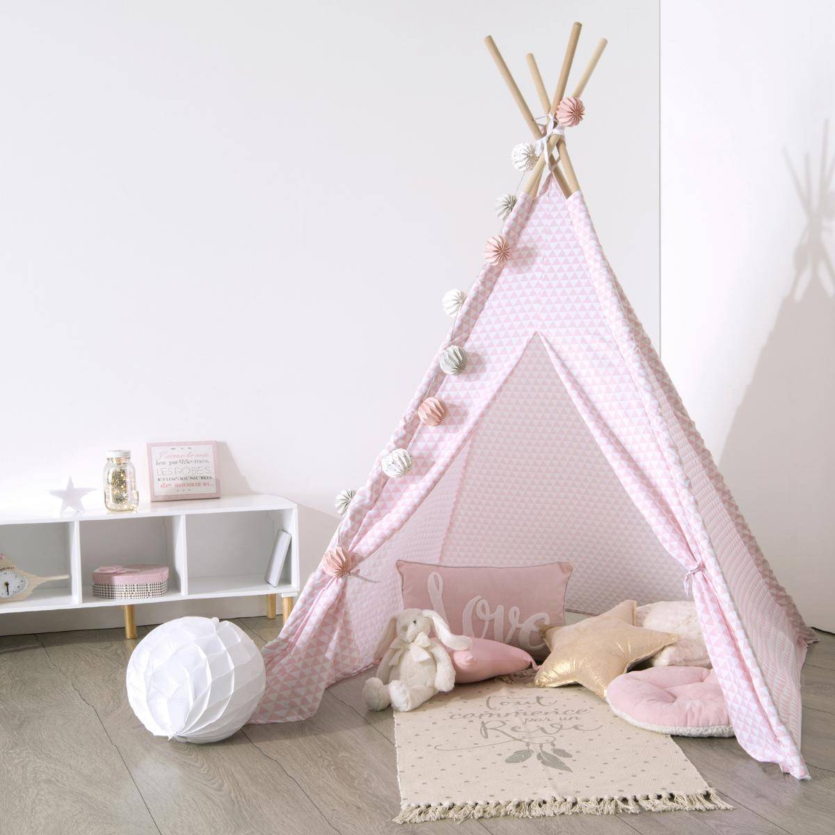 Tipi enfant DAVA rose, ATMOSPHERA FOR KIDS