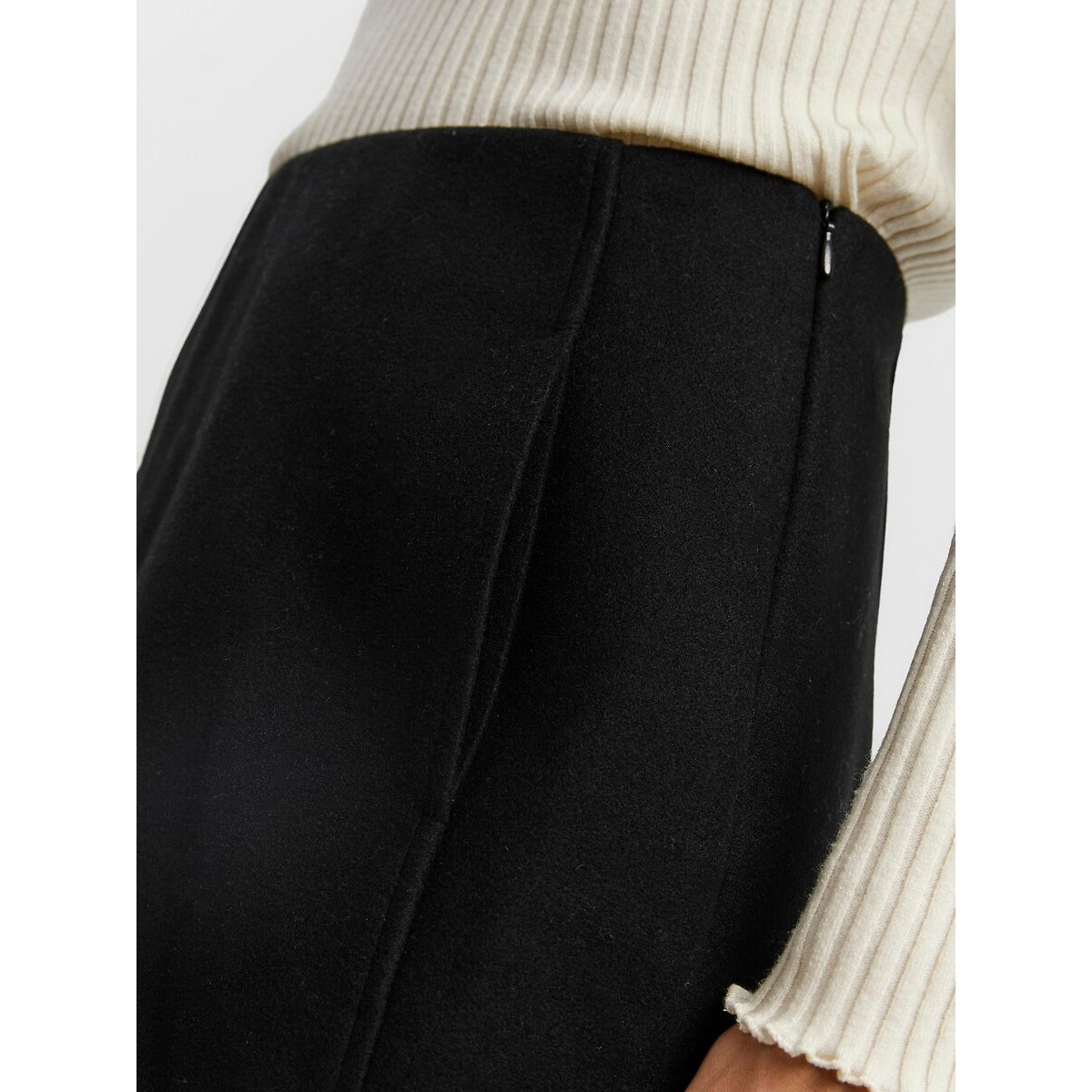 Gonna dritta, vita alta nero , VERO MODA