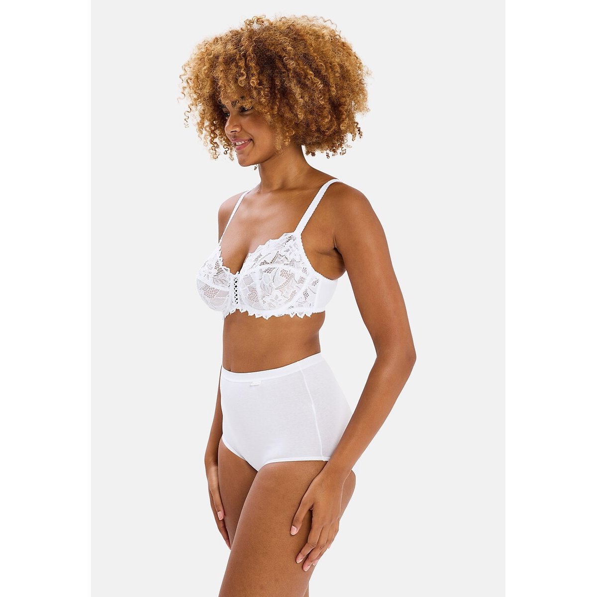 Pack of 3 Simplement Full Knickers in Organic Cotton white + white + white, SANS COMPLEXE