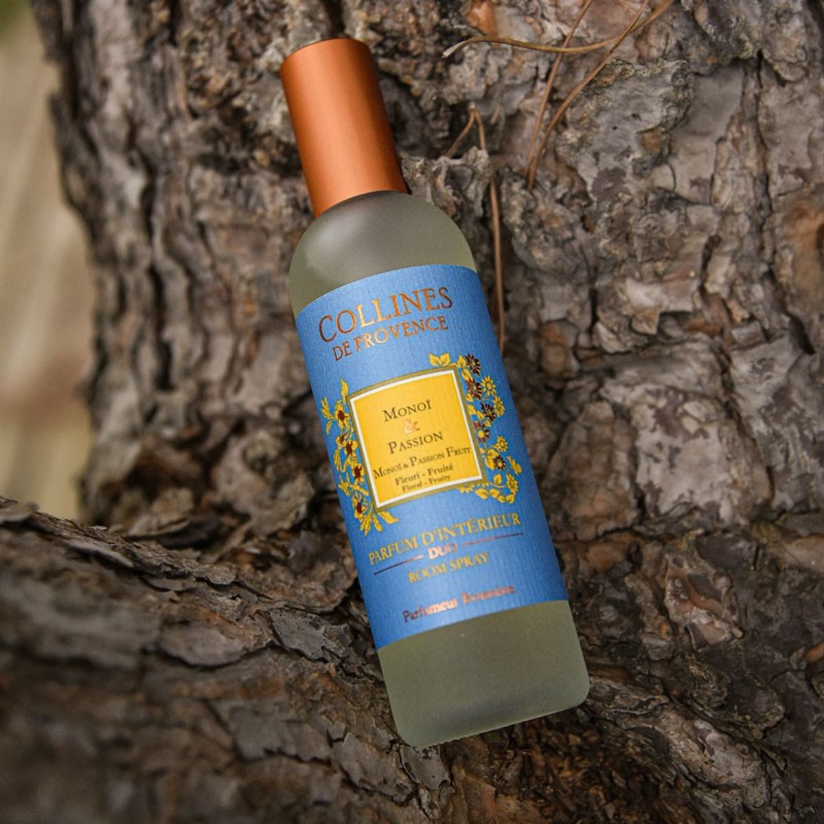 Parfum d'Intérieur MONOÏ & PASSION bleu, COLLINES DE PROVENCE