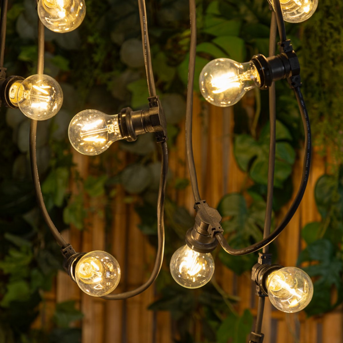 Guirlande LED d'extérieur secteur EMY noir, ATMOSPHERA