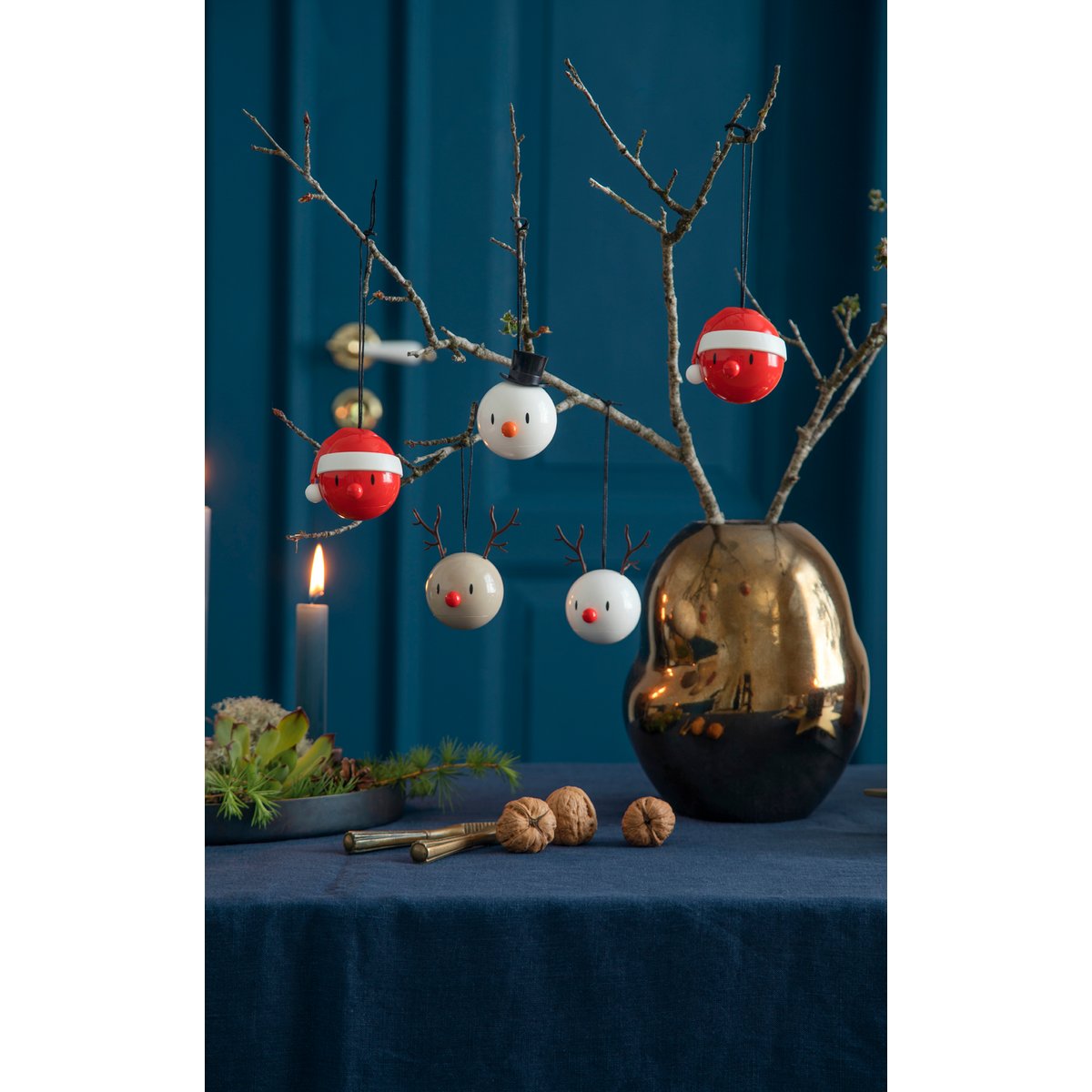 Décoration de Noël à suspendre PÈRE NOËL BUMBLE rouge, HOPTIMIST