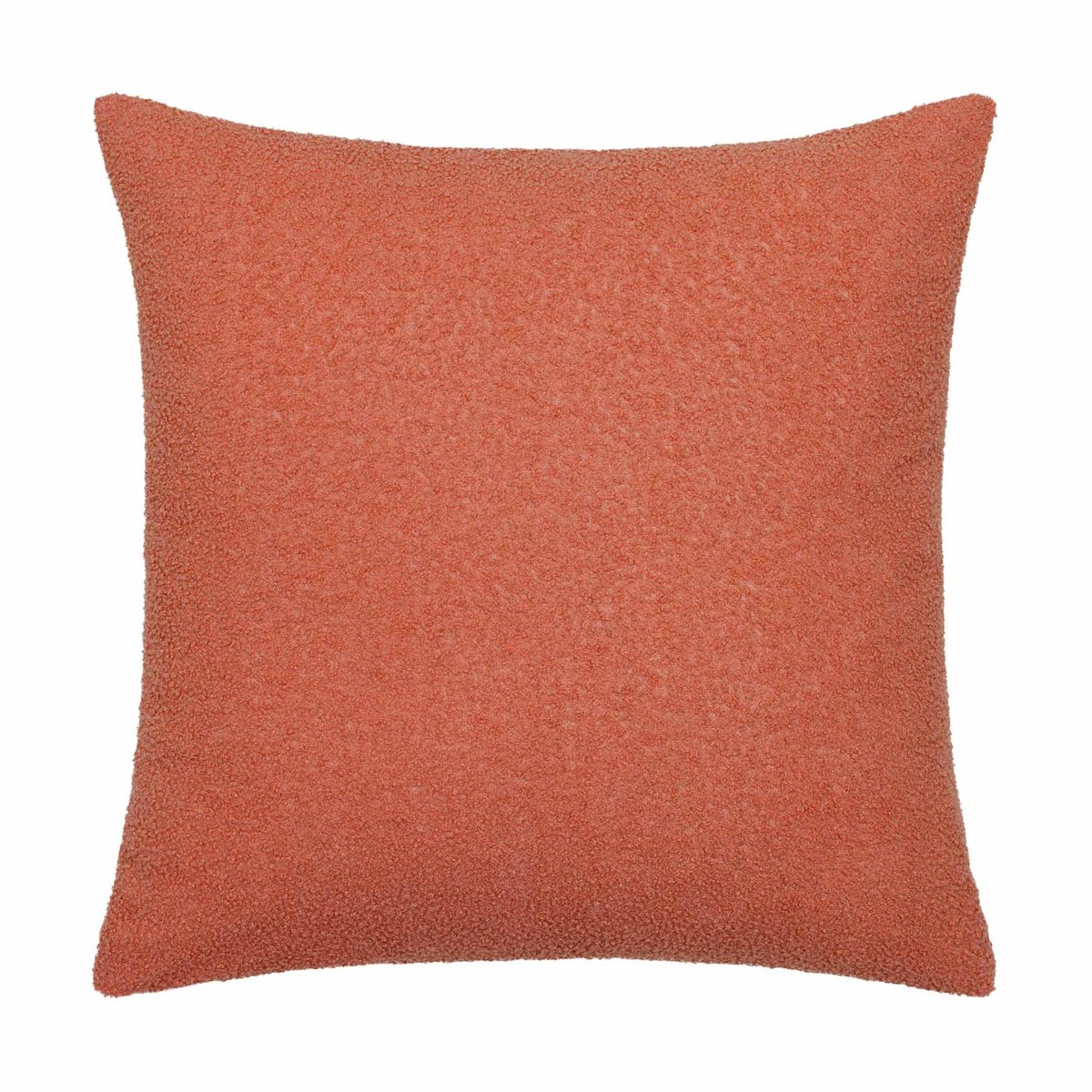 Parure de lit 2 pièces pilou revers carreaux housse + taie orange, DOUCEUR D'INTÉRIEUR