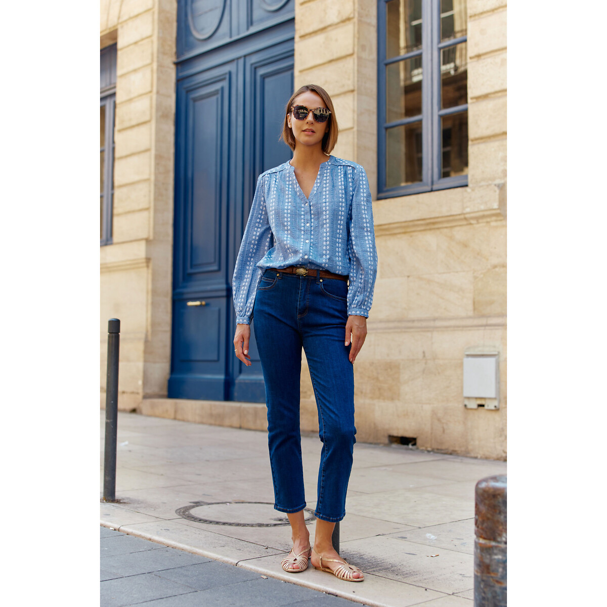 Brieg Straight Jeans in Stonewashed Denim untreated, LA PETITE ETOILE