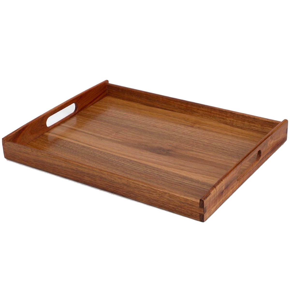 Plateau de service en bois d'acacia 40x30x4.5cm bois, WADIGA