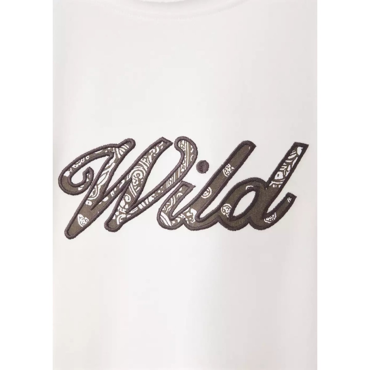 T-shirt coton détail brodé blanc cassé, MANGO KIDS