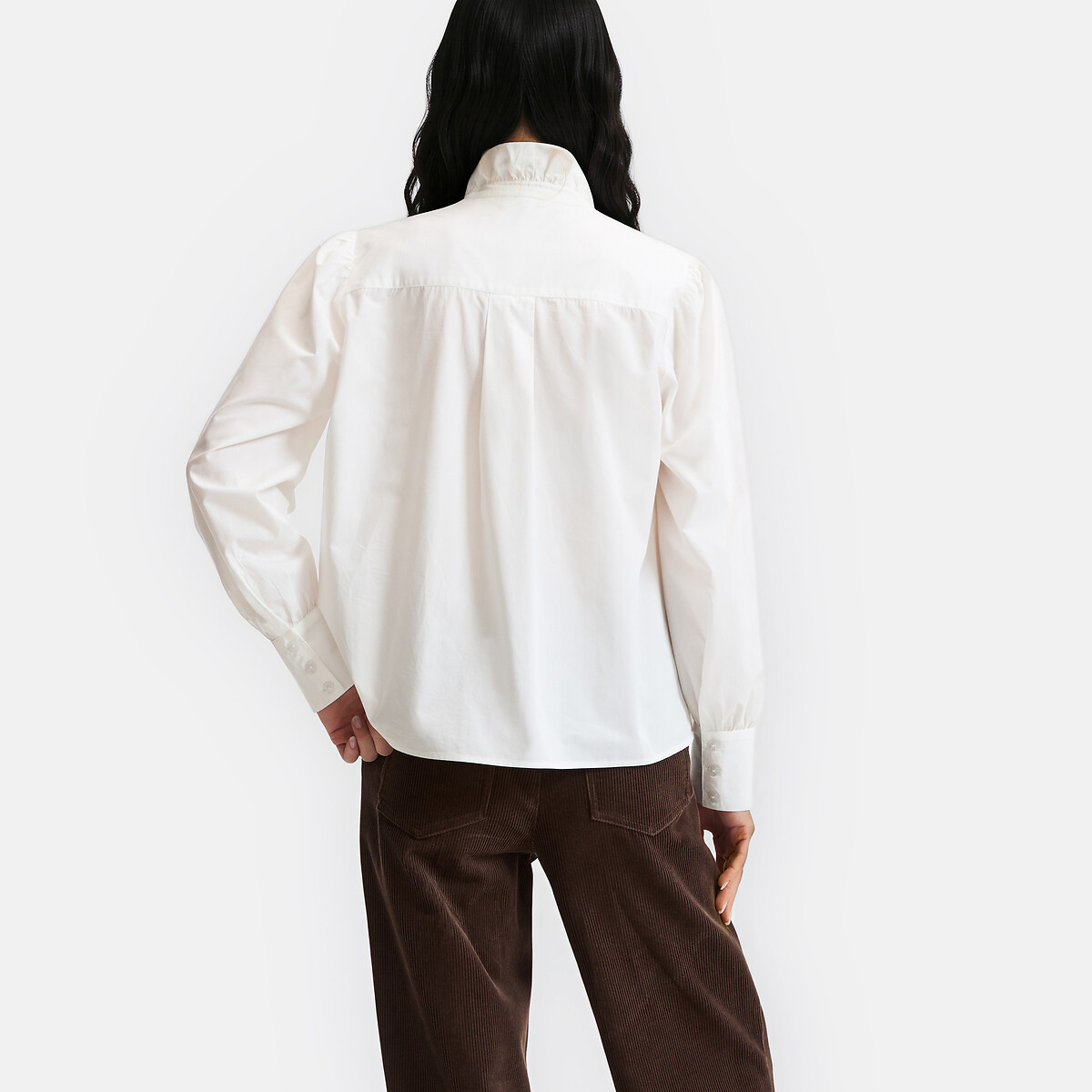 Signatures Charlene Shirt with Victorian Collar white, LA REDOUTE COLLECTIONS