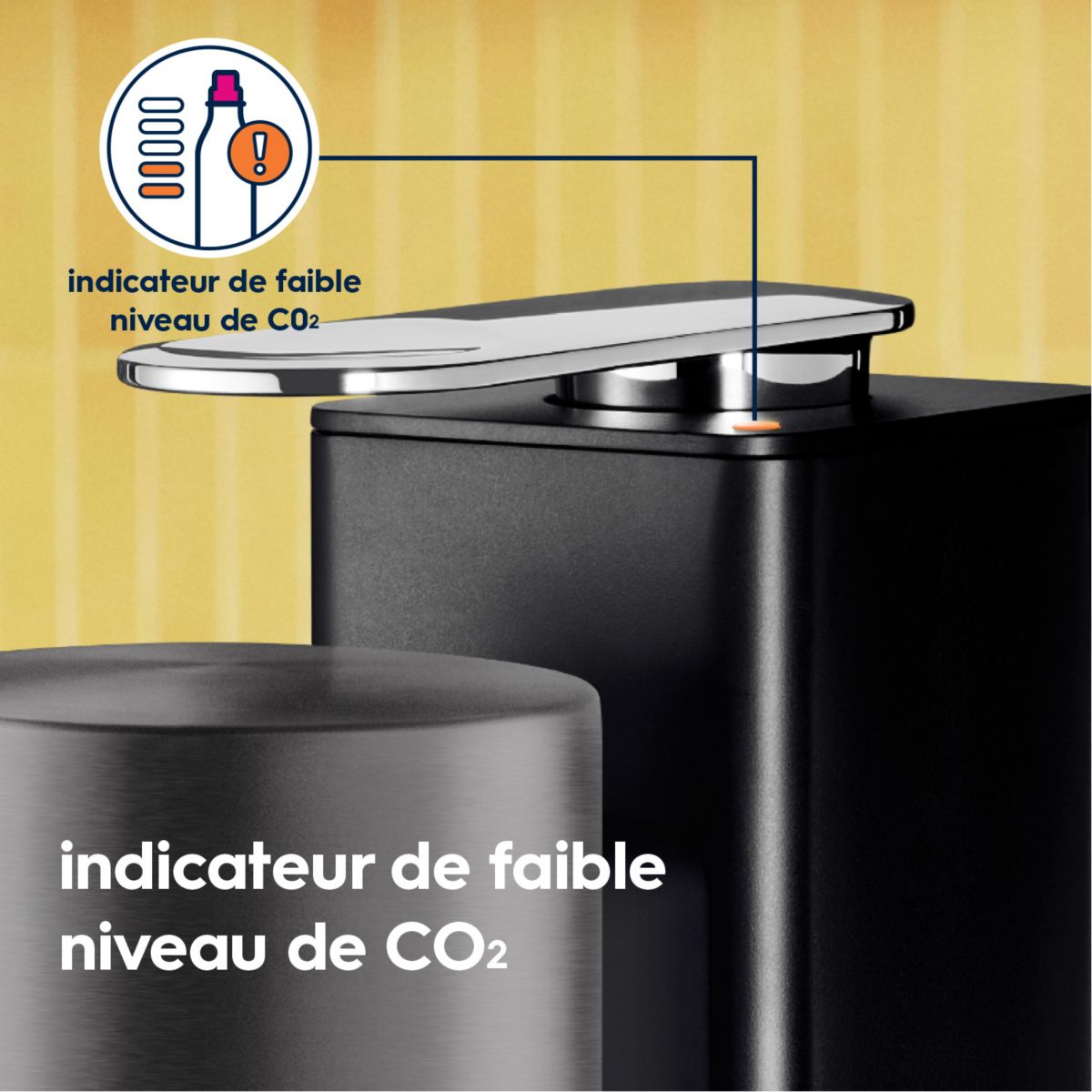 Machine à soda Machine FRESH PLUS Noire couleur unique, SODASTREAM