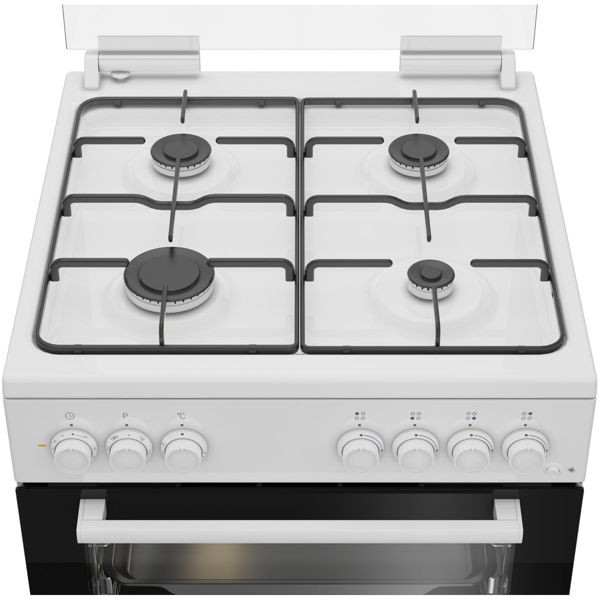 Cuisinière gaz FBE62011WC couleur unique, BEKO