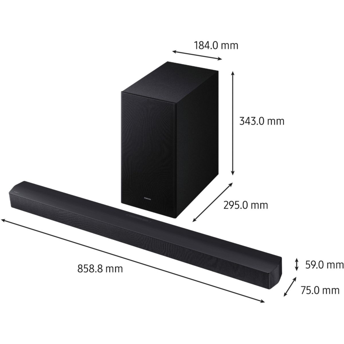 Barre de son HW-B46CF couleur unique, SAMSUNG