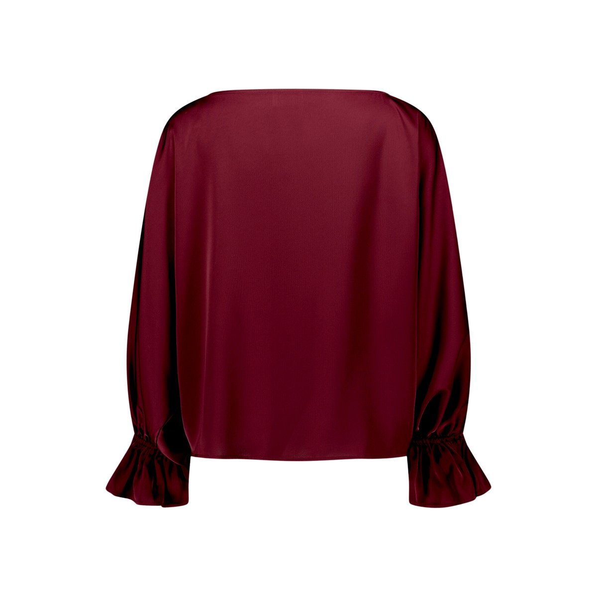 Chemisier en satin à manches chauve-souris deep dahlia, VERA MONT