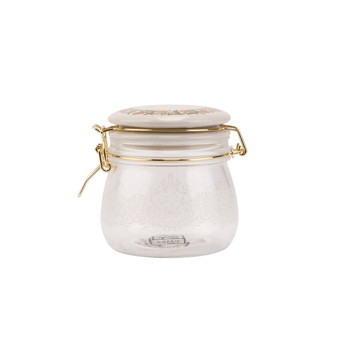 500ml Kitchen Garden Cliptop Glass Storage Jar multi-coloured, WILLIAM MORRIS AT HOME