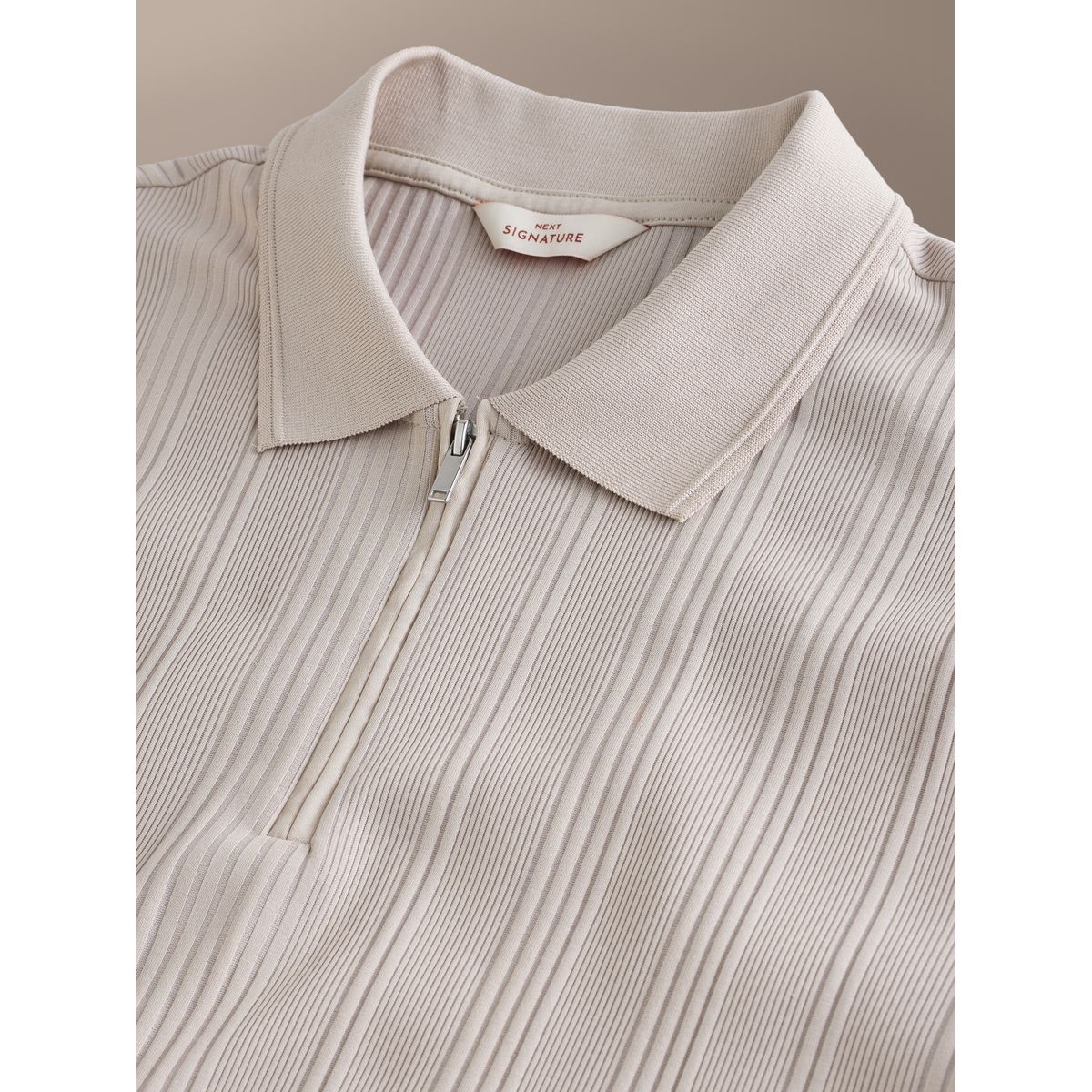 Polo en coton supima n. premium signature naturel, NEXT