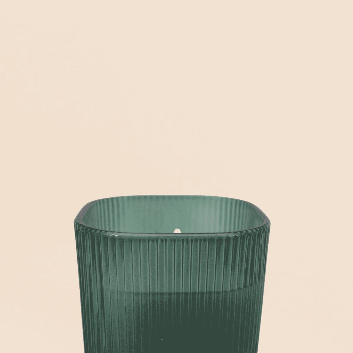 Coffret de 3 bougies LED en verre vert vert, ORNAMI