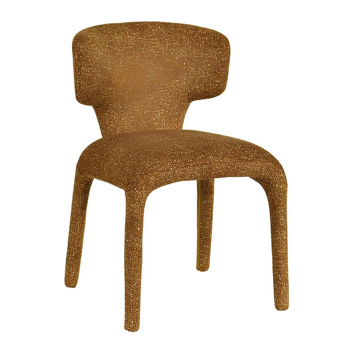 Chaise design en tissu (lot de 2) TULSA moutarde, PIER IMPORT