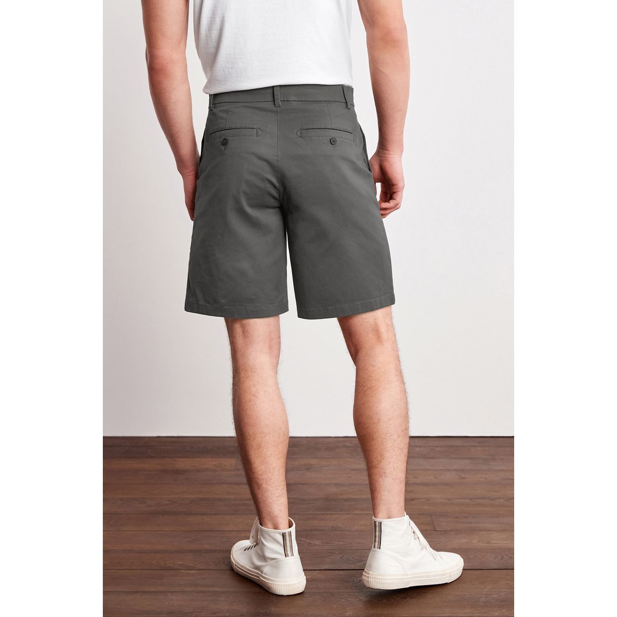 Short chino stretch gris anthracite, NEXT