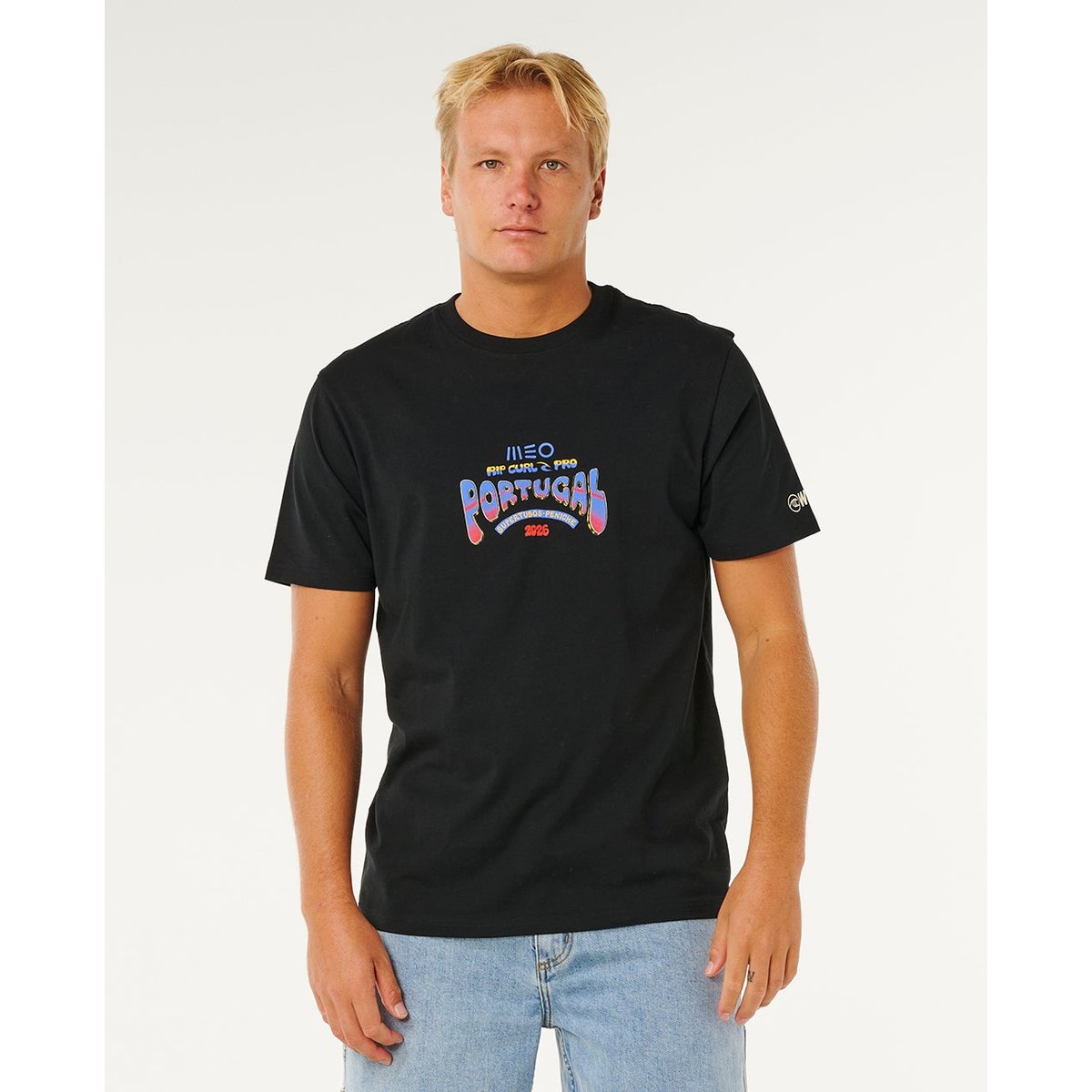 T-shirt relax MEO PENICHE Pro 2026 black, RIP CURL