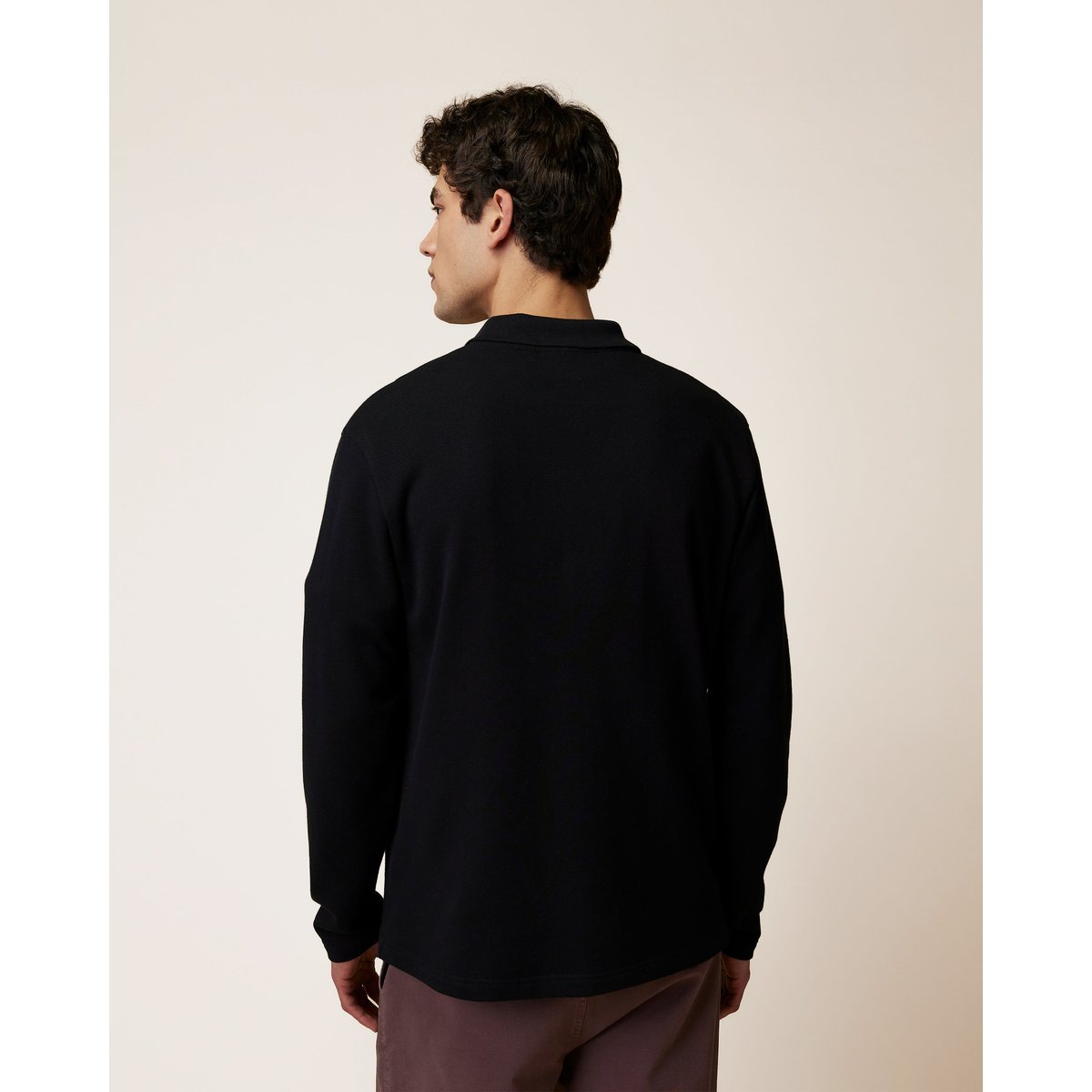Polo en maille noir, FAGUO