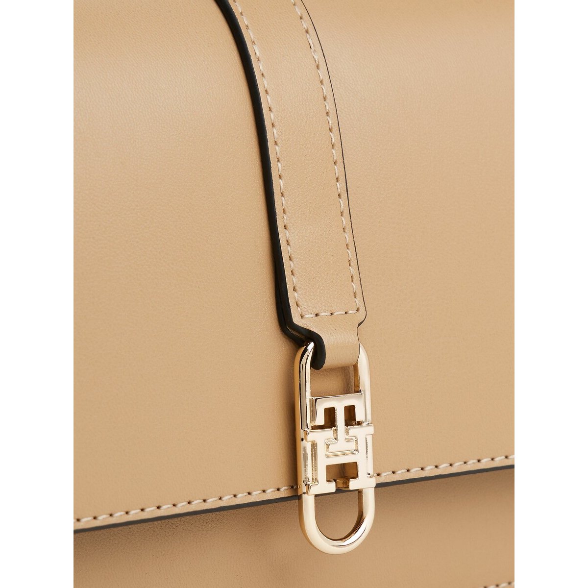 Sac besace à rabat, à bandoulière beige kaki, TOMMY HILFIGER