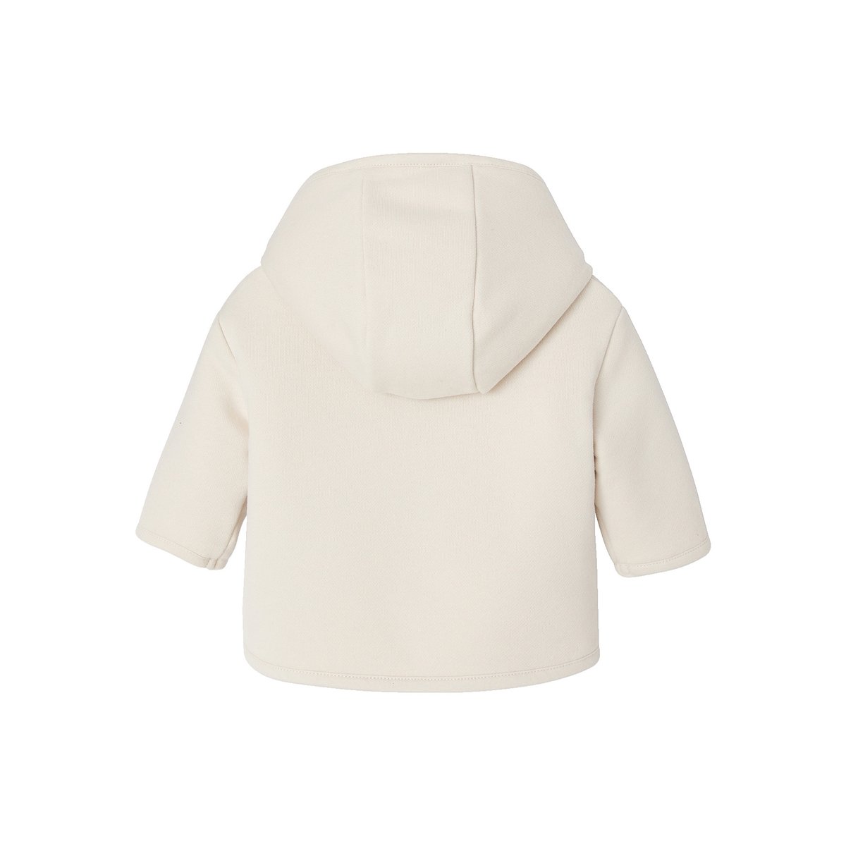Gilet à capuche naissance vanille, VERTBAUDET