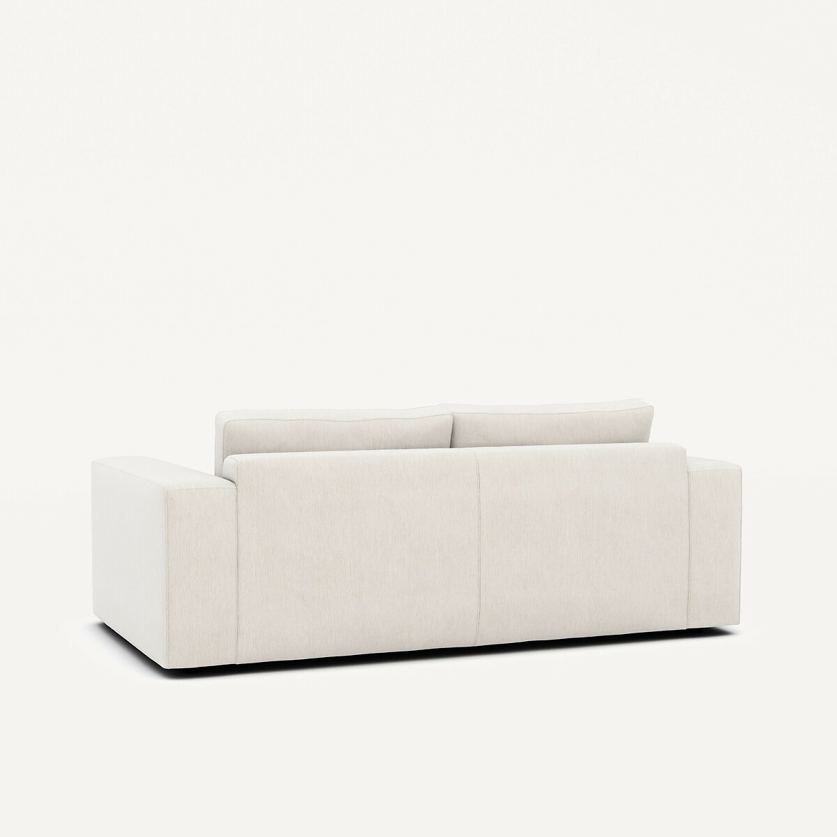 3-zits compacte bank in fluweel, Skander wit, AM.PM