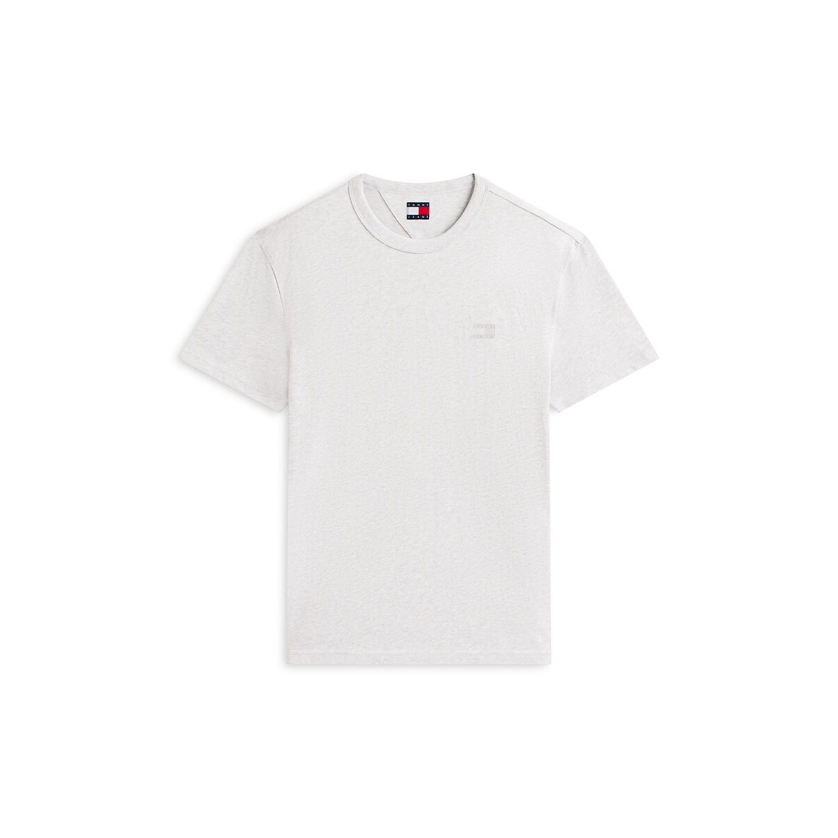 T-shirt maniche corte Badge grigio chiné , TOMMY JEANS