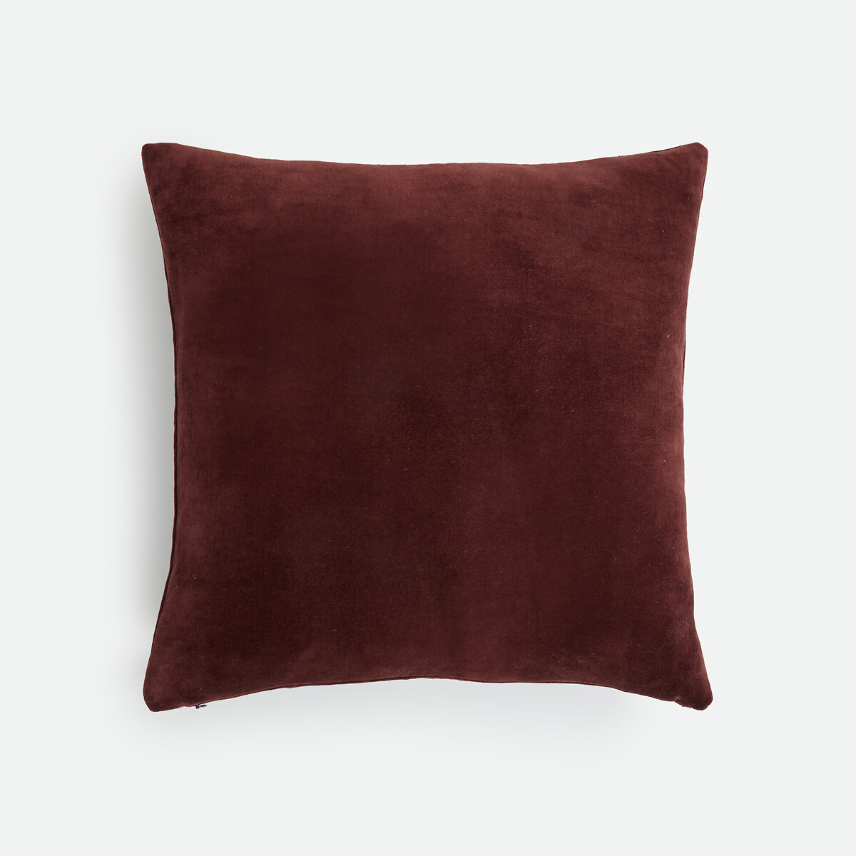 Housse de coussin 45 x 45 cm, en velours, MADELY bordeaux, LA REDOUTE INTERIEURS