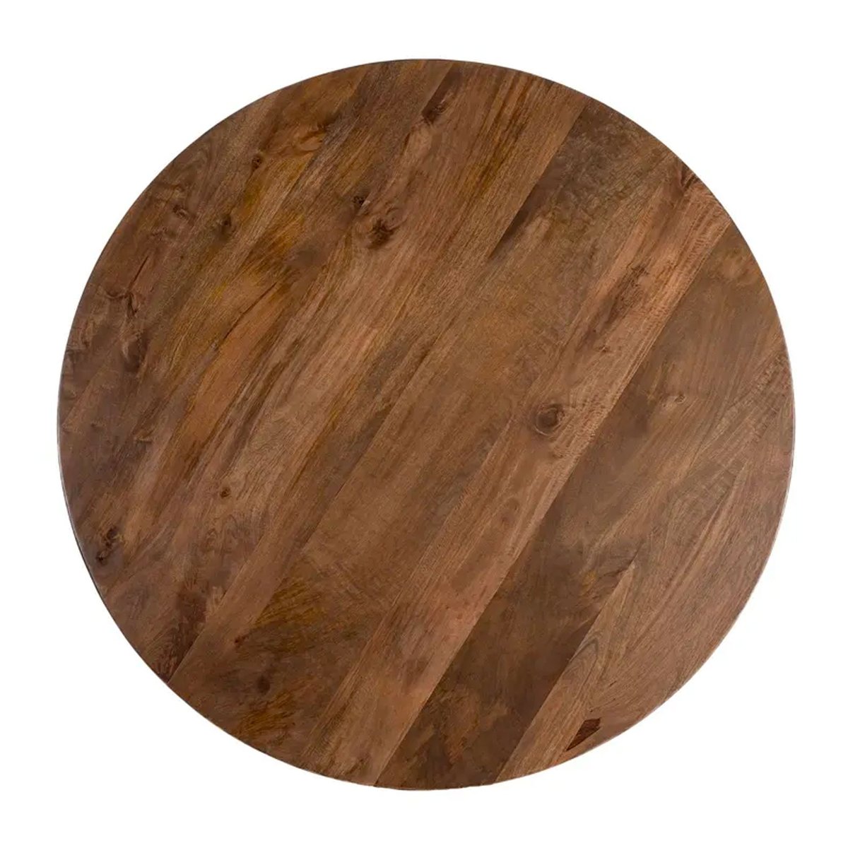 Table à manger classique ronde bois de manguier 120x120x77cm bois, WADIGA