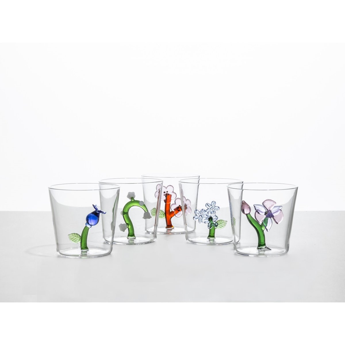 Verre fleur rose Botanica transparent, ICHENDORF