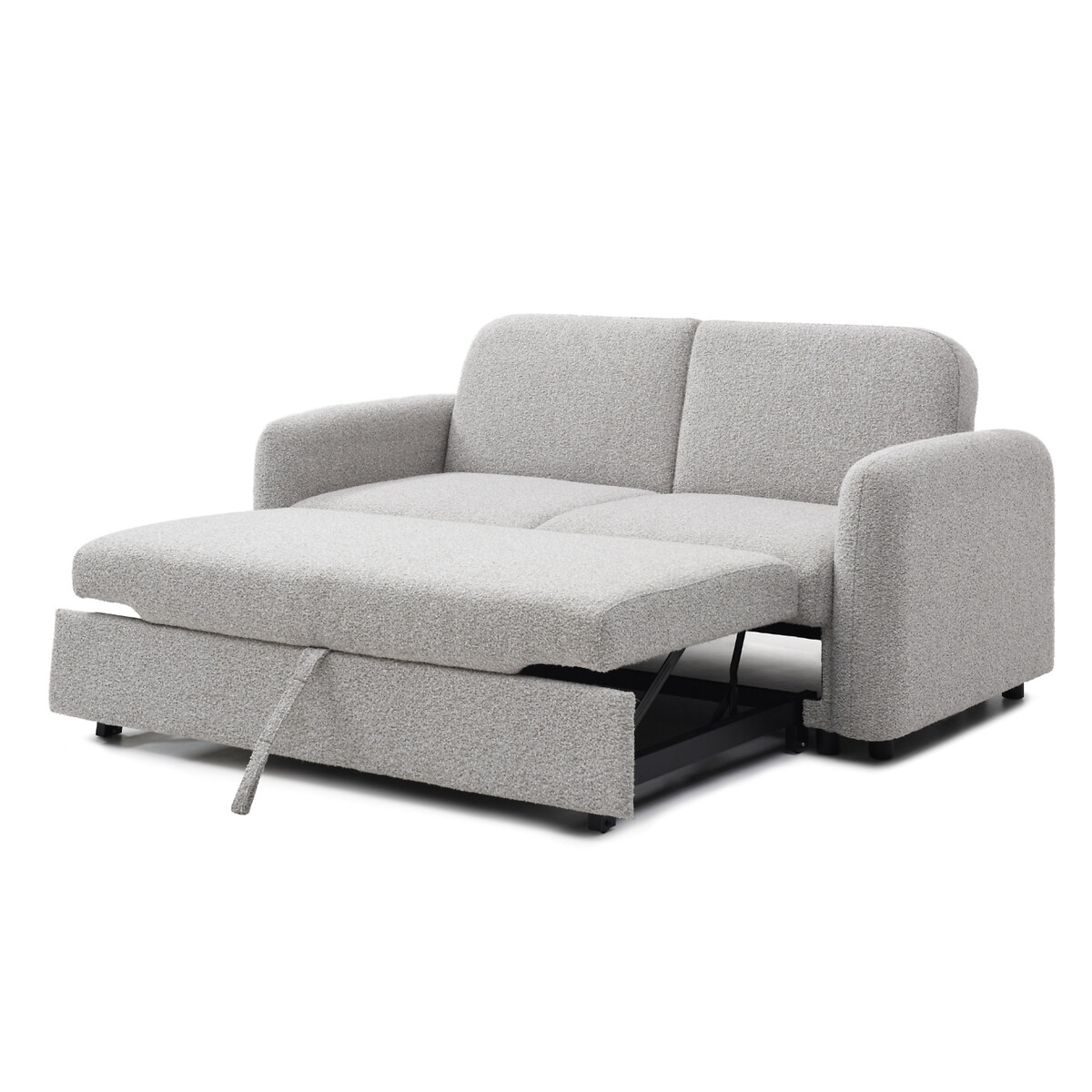 Aire Boucle 2 Seater Pop Up Sofa Bed light grey, SO'HOME