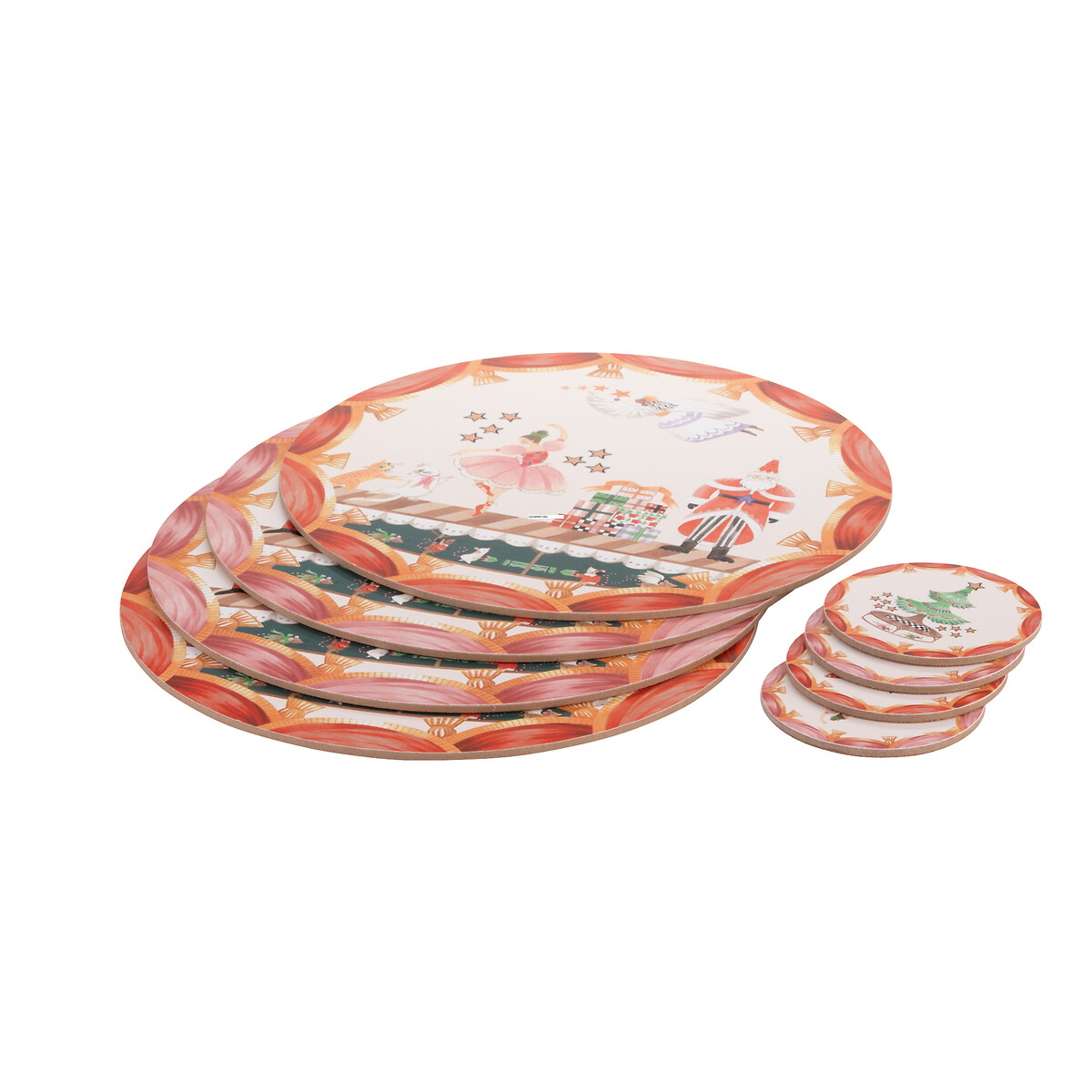 8-Piece Nutcracker Placemats & Coasters Set multi-coloured, CATH KIDSTON