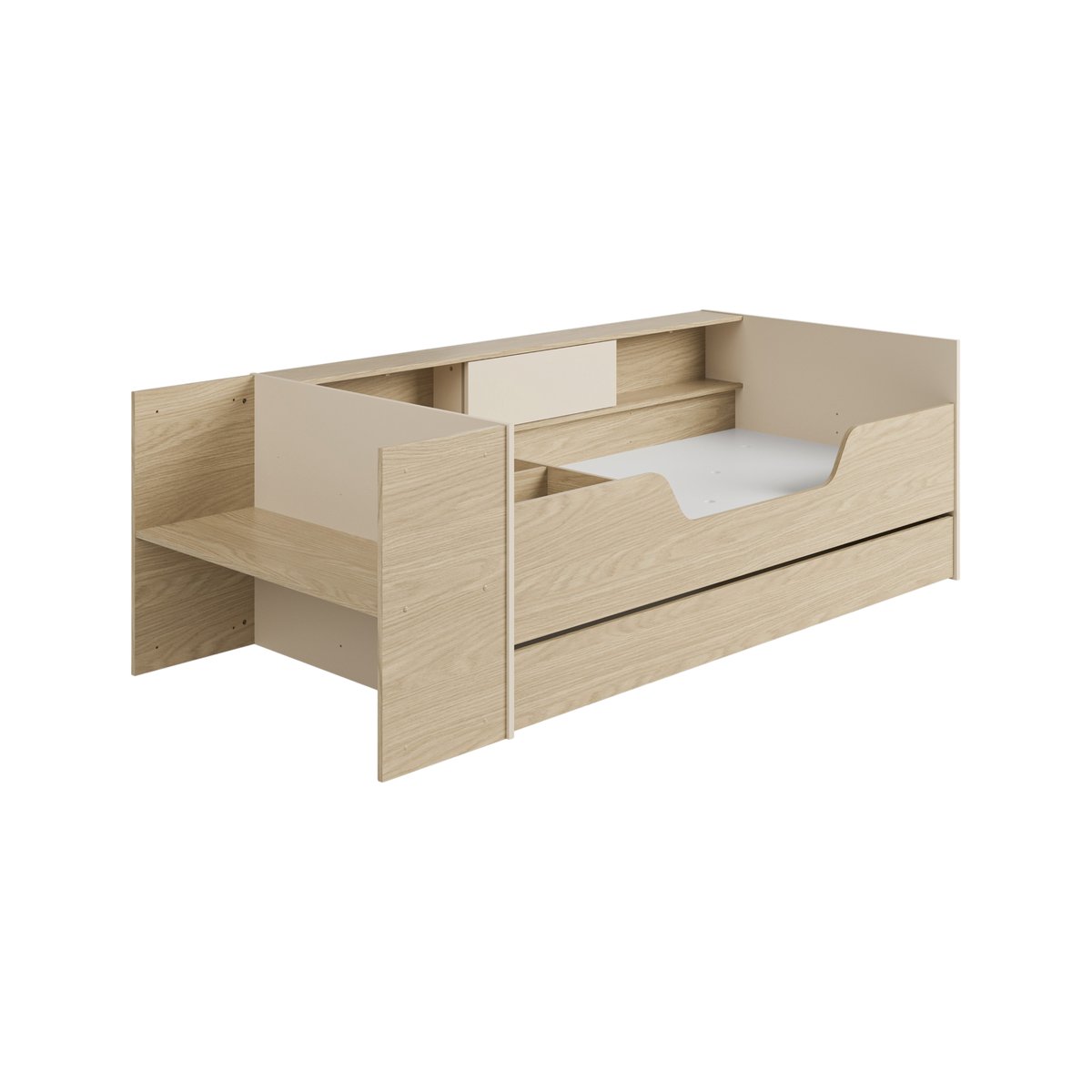 Lit évolutif et modulable Gaël bois clair, CAMIF