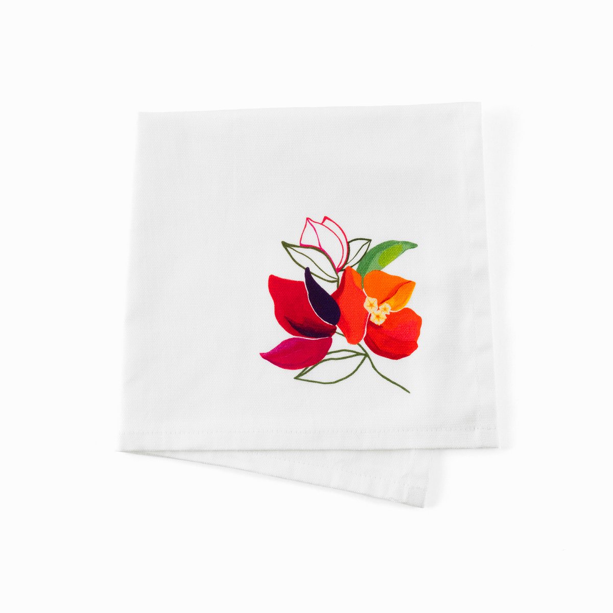 Serviette de table coton NECTAR beige, CARRE BLANC