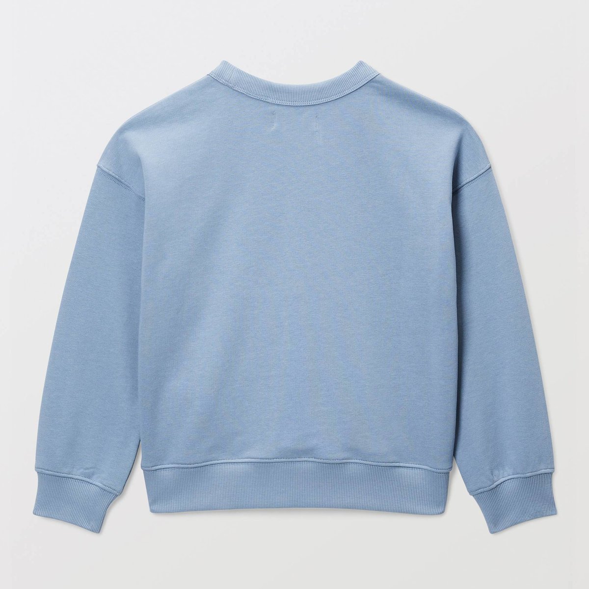 Sweat brodé contenant du coton BIO GOTS dusty blue, MONOPRIX