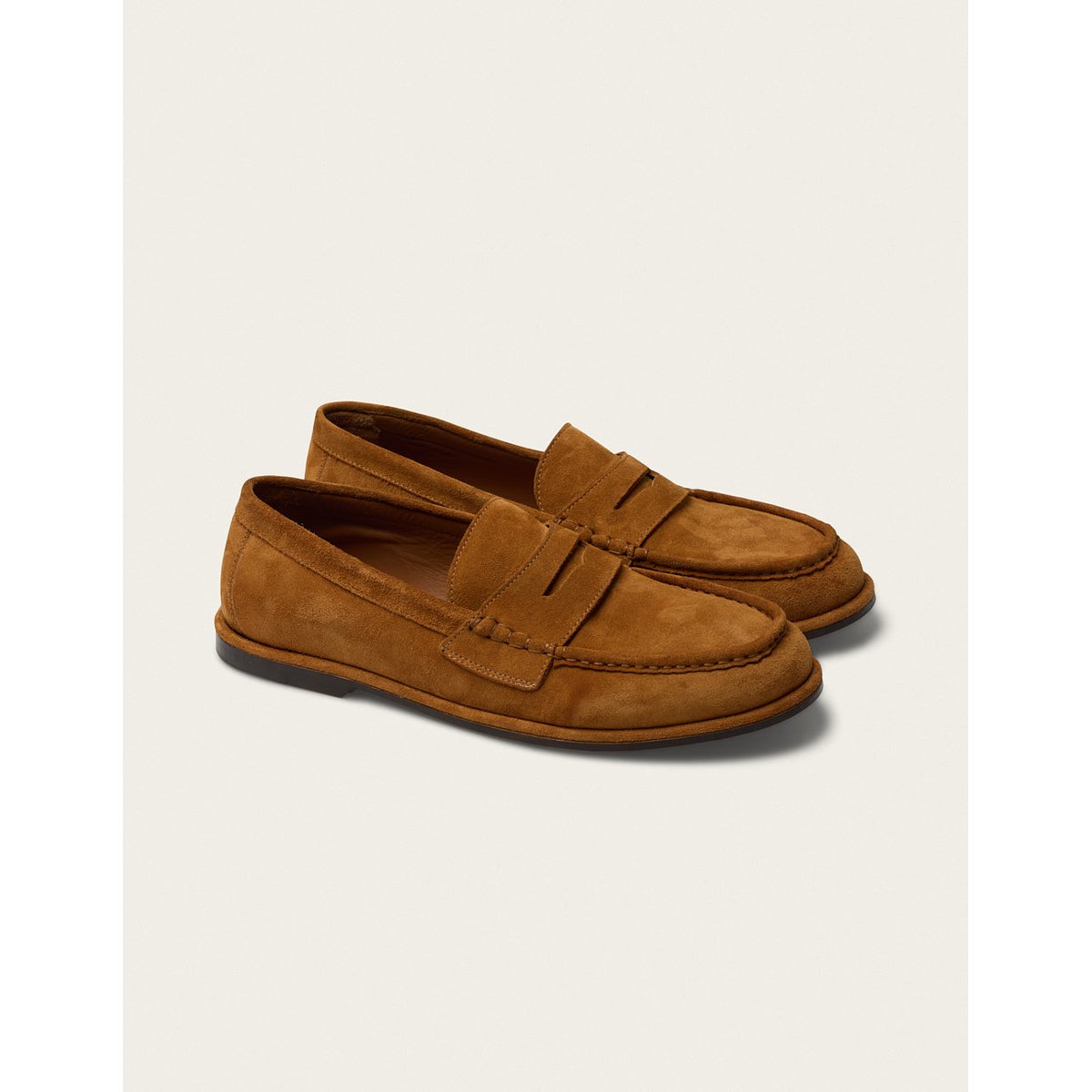 Mocassins MAZEN suède ambre, ODAJE