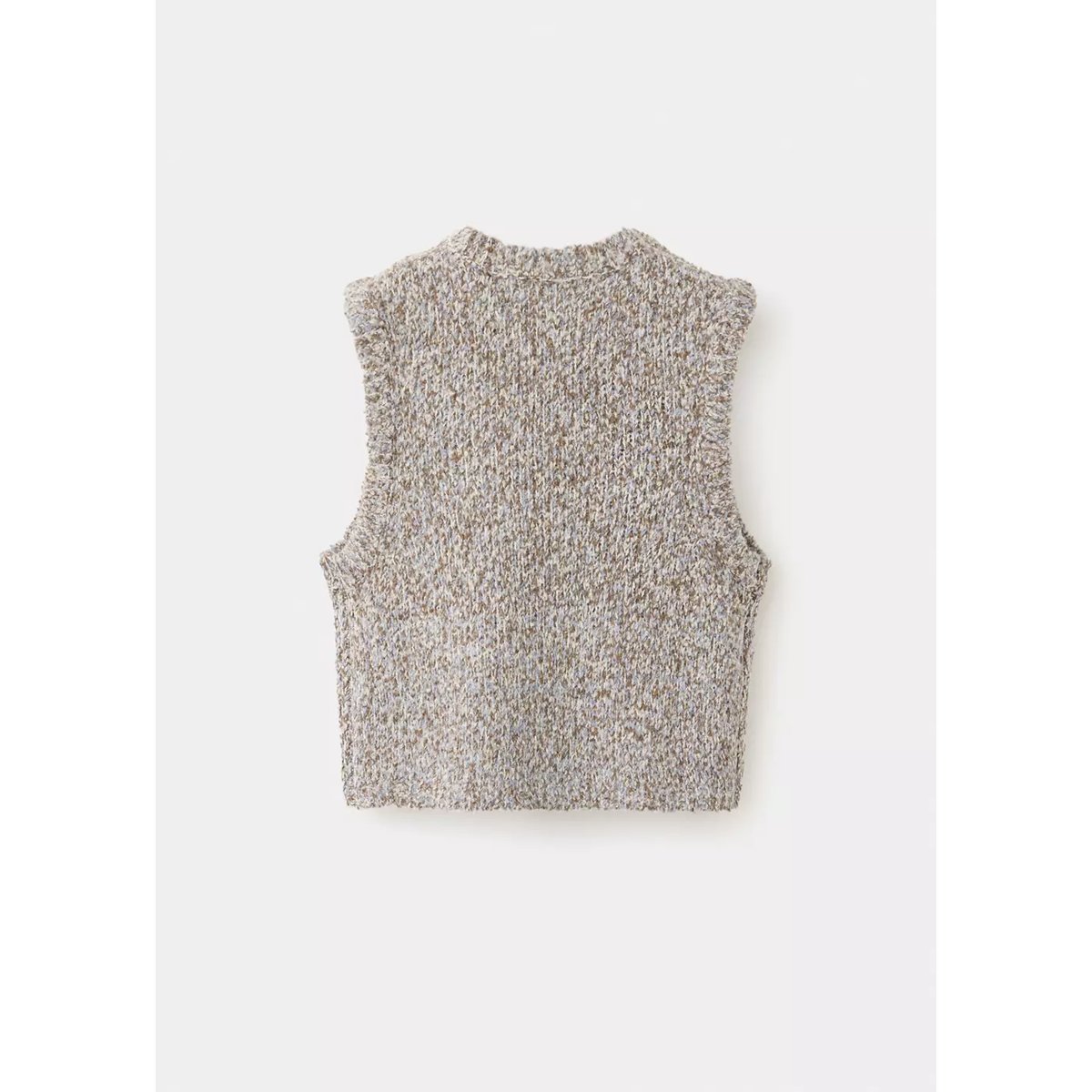 Gilet maille torsadée café, MANGO KIDS